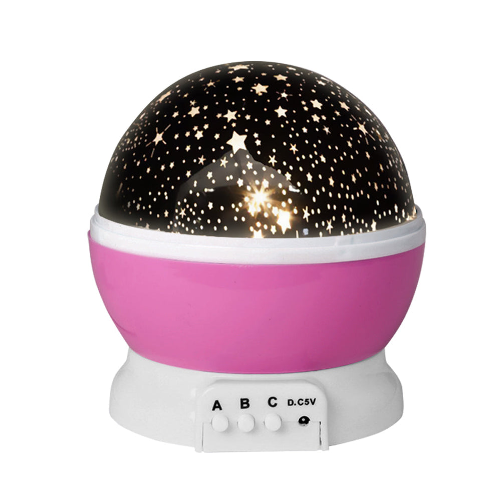 Traderight Group  LED Star Light Projector Starry Night Galaxy Lamp Laser Rotating Bedroom Pink