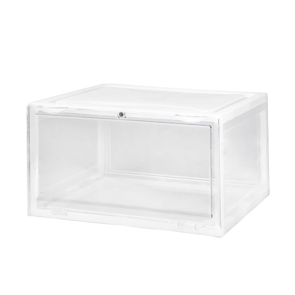 Stacked Shoe Box Acrylic Sneaker Display Case Stackable Magnetic Anti-oxidation