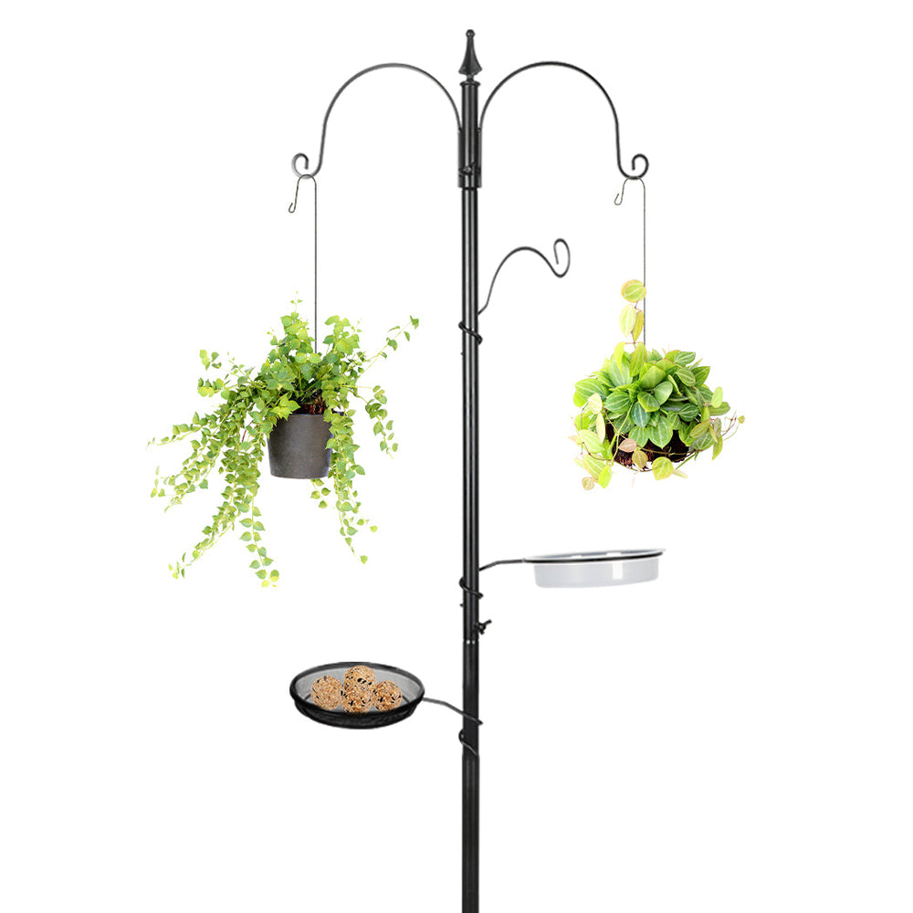 Pawz Metal Bird Feeder Hanging Wild Seed Container Hanger Stand Outdoor Garden