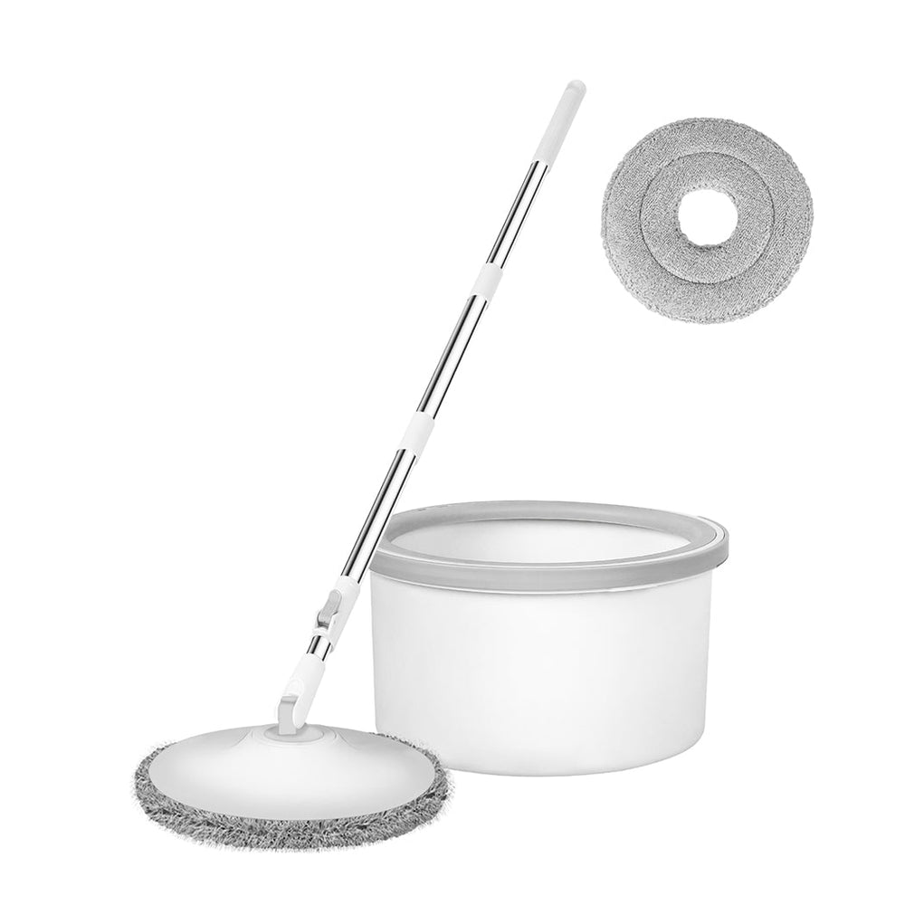 Cleanflo Spin Mop and Bucket Set Dry Wet 360o Rotating Floor Cleaning 2 Heads