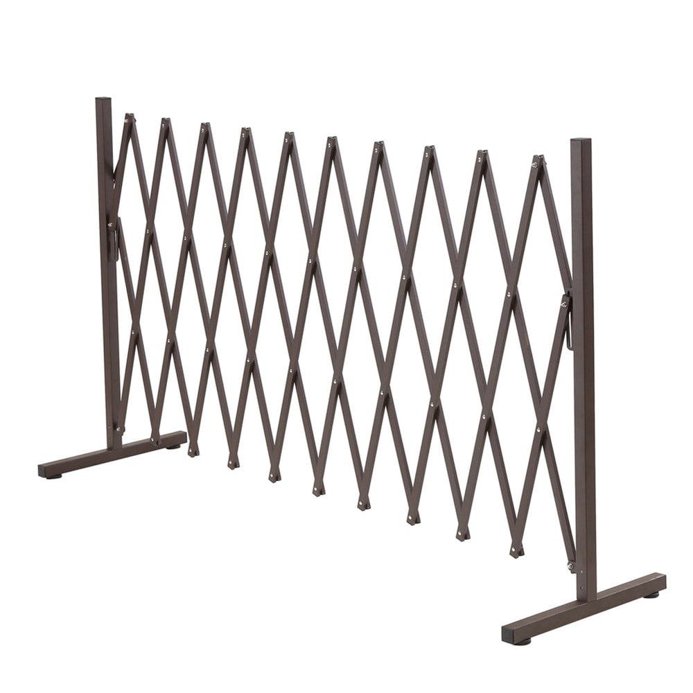 Traderight Group  Garden Security Fence Gate Gate Metal Indoor Outdoor Expandable Barrier Traffic