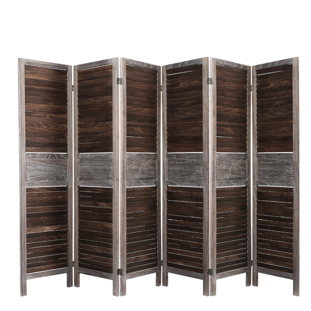 Levede Room Divider 6 Panel Folding Screen Privacy Dividers Stand Wood Home