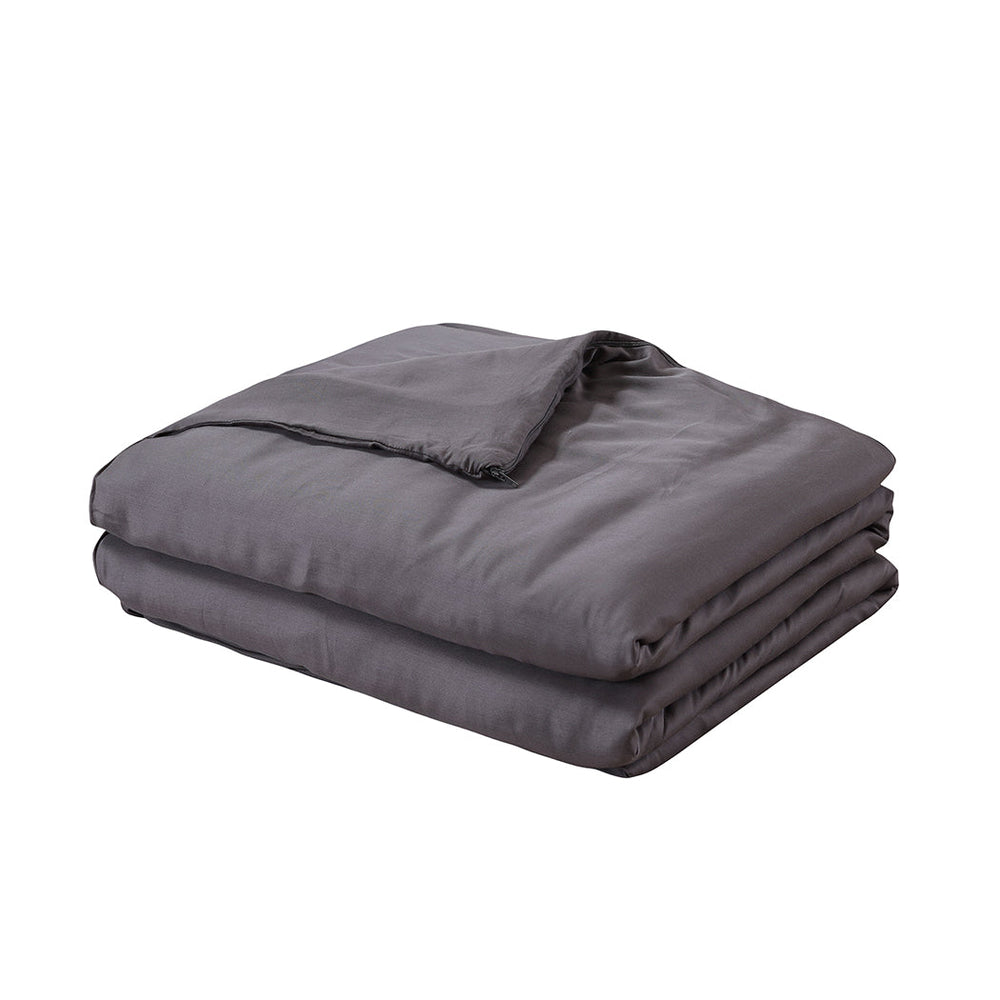 Dreamz 7KG Weighted Blanket Promote Deep Sleep Anti Anxiety Single Dark Grey