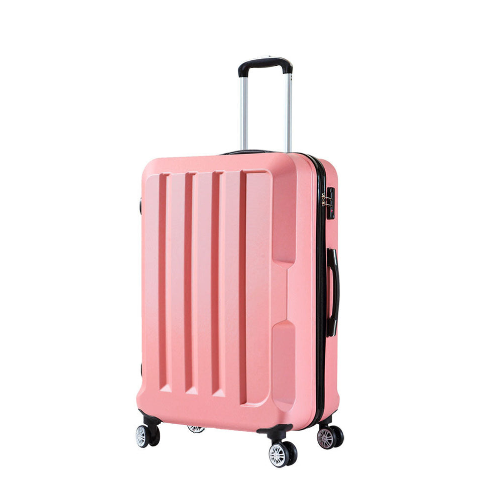 Slimbridge 24&quot; Travel Luggage Lightweight Check In Cabin Suitcase TSA Rose Gold