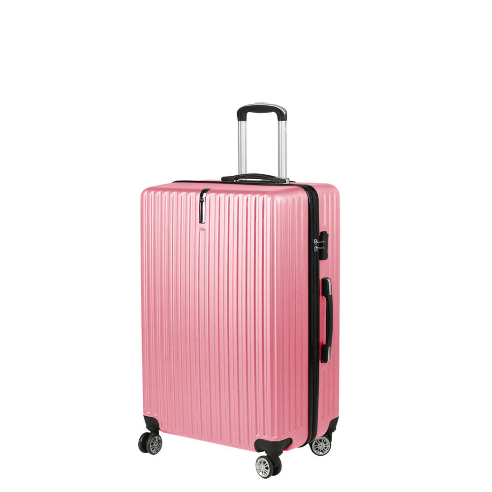 Slimbridge 24&quot; Inch Luggage Suitcase Travel TSA Lock Hard Shell Carry Rose Gold