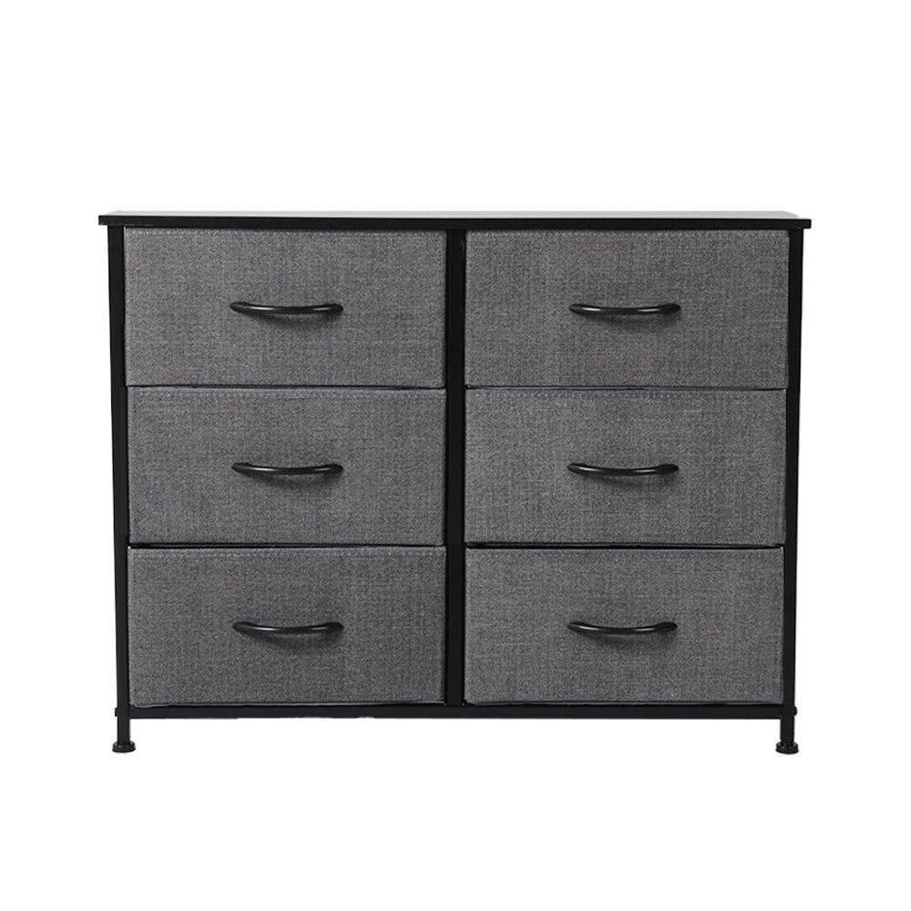 Levede Storage Cabinet Tower Chest of 6 Drawers Dresser Tallboy Lowboy Organizer