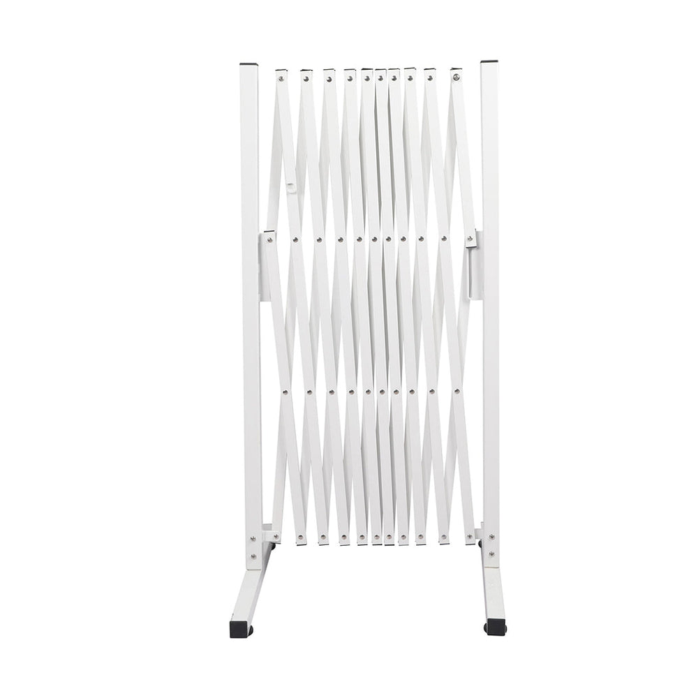 Traderight Group  Garden Security Fence Gate Expandable Barrier Safety Aluminum Indoor Outdoor Pet