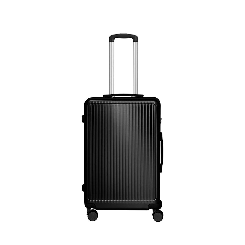 Slimbridge Luggage Suitcase Trolley Set Travel Lightweight 3pc 20&quot;+24&quot;+28&quot; Black
