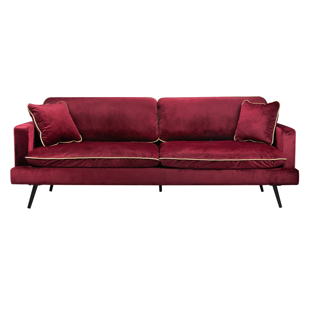 Levede Sofa Chair Italian Velvet Couch Lounge Cushion Armchair Recliner 210cm
