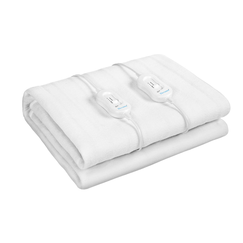 Dreamz Electric Blanket Heated Fully Fitted Pad Washable Winter Warm King