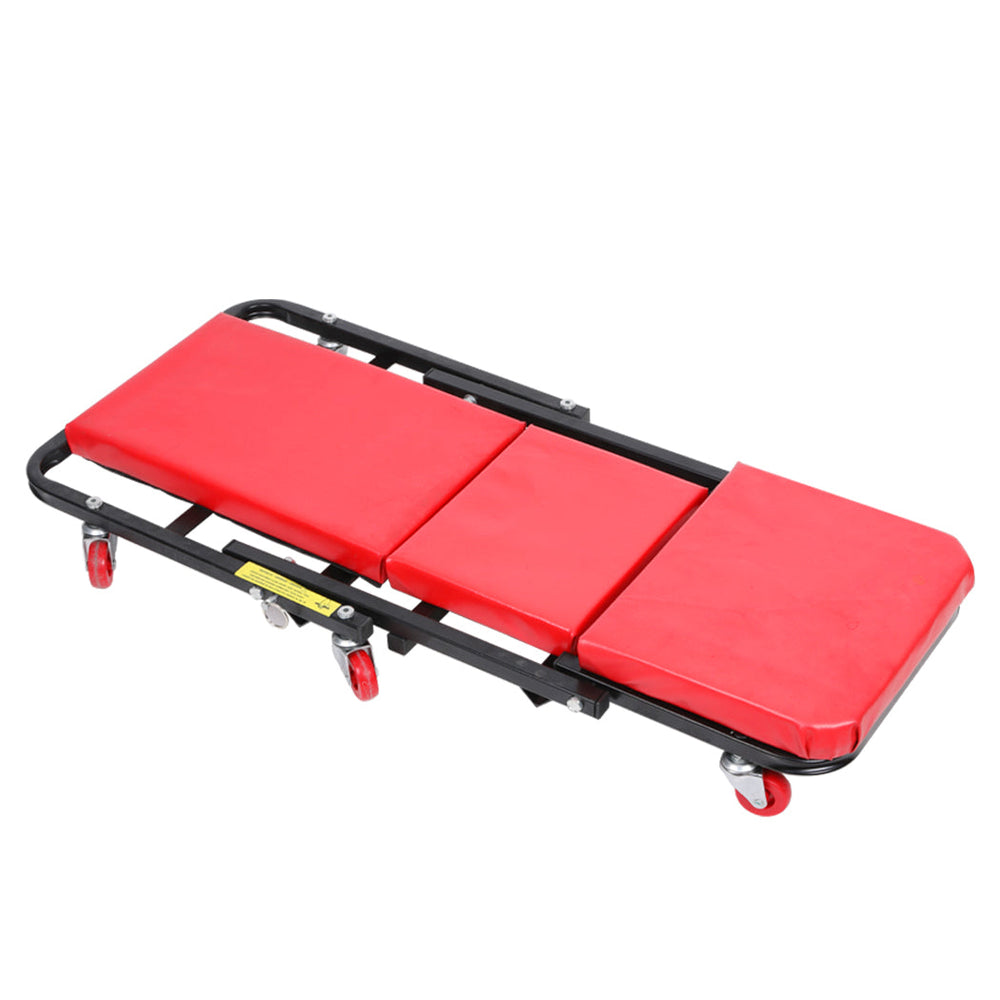 Traderight Folding Creeper Mechanic Stool Seat Garage Repair Trolley Workshop