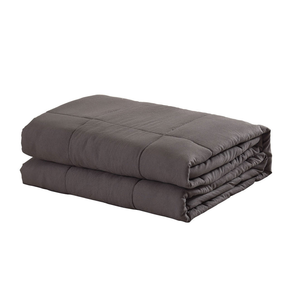 Dreamz Weighted Blanket Heavy Gravity Deep Relax 7KG Adult Double Grey