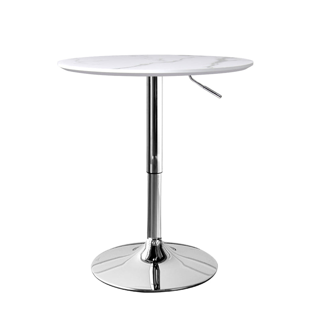 Levede Bar Table Swivel Gas Lift Counter Dining Furniture Cafe Outdoor White