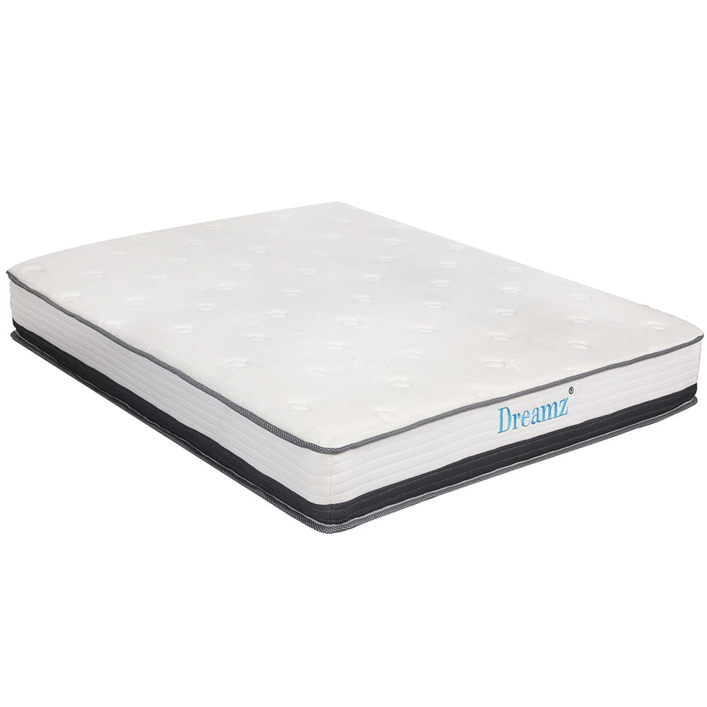 Dreamz Pocket Spring Mattress HD Foam Medium Firm Bedding Bed Top King 21CM