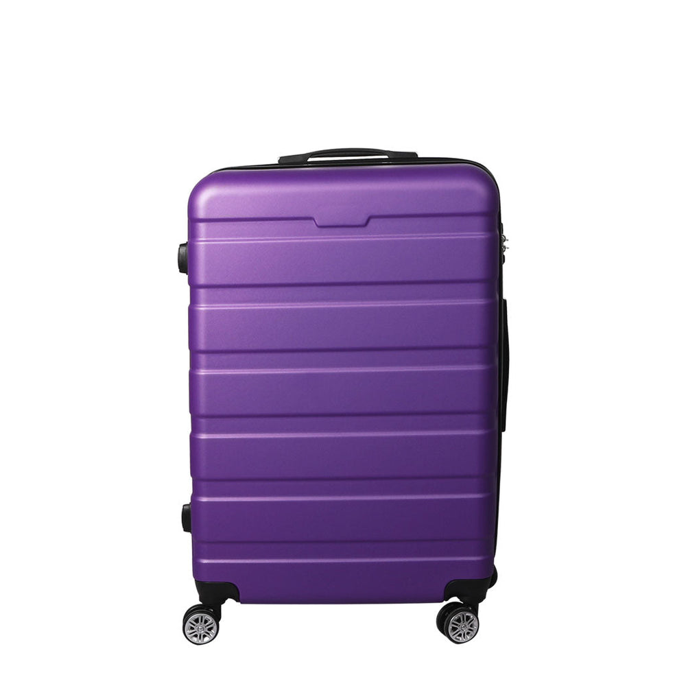 Slimbridge 24&quot; Luggage Case Suitcase Travel Packing TSA Lock Hard Shell Purple