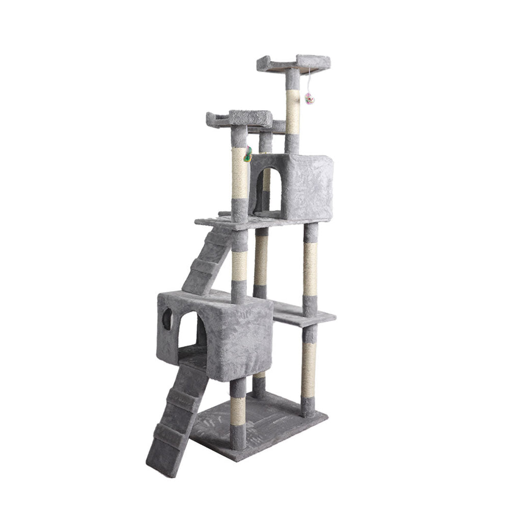 Pawz 184cm Cat Trees Scratching Post Scratcher For Large Cats Tower House Gery