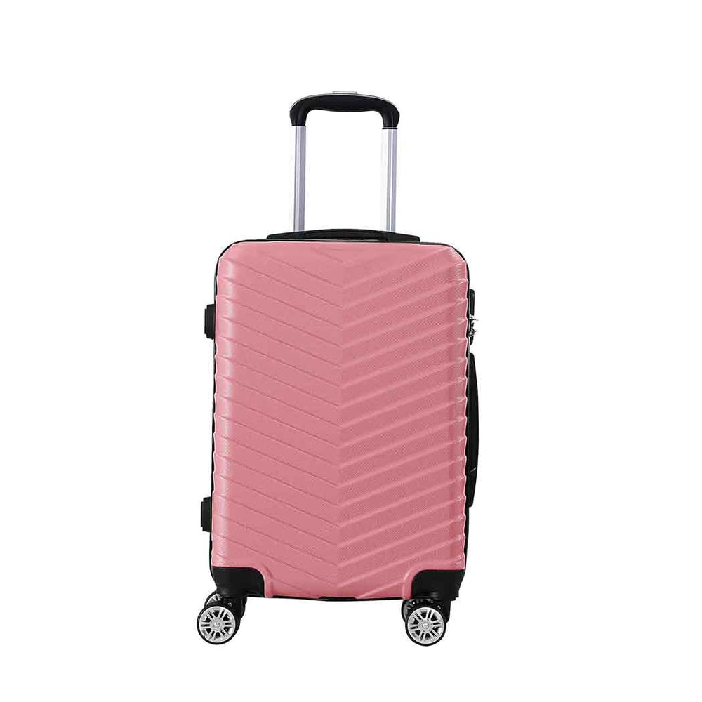 Slimbridge 20&quot; Carry On Travel Luggage Suitcase Case Lightweight TSA Rose Gold