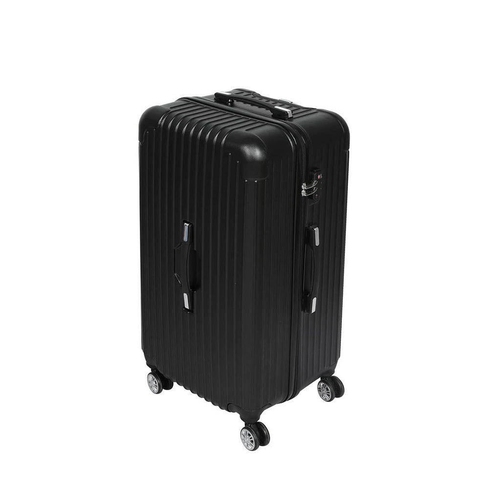 Slimbridge 30&quot; Trunk Luggage Travel Suitcase Travelling Large TSA 4 Wheels Black