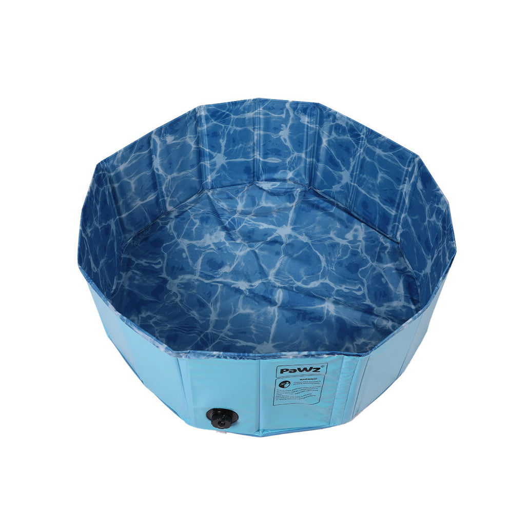 Pawz Folding Swimming Pool Dog Cat Washing Bath Tub Portable Summer Outdoor M