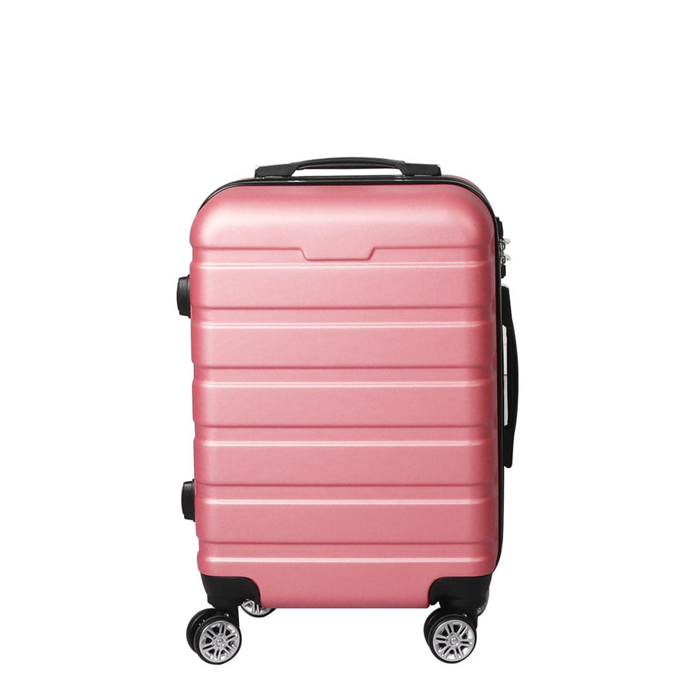Slimbridge 24&quot;Luggage Case Suitcase Travel Packing TSA Lock Hard Shell Rose Gold