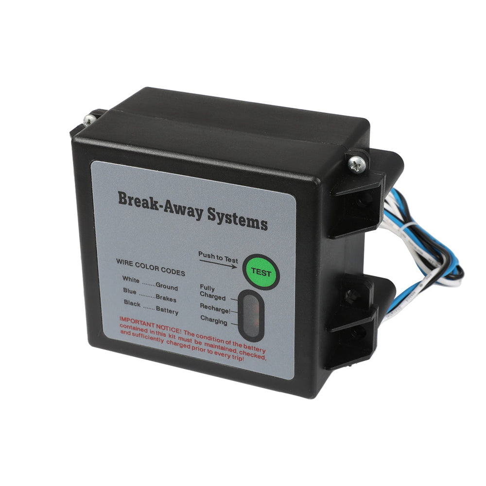 Trailer Breakaway System Kit Electric Brakes Away Switch Cable Battery System