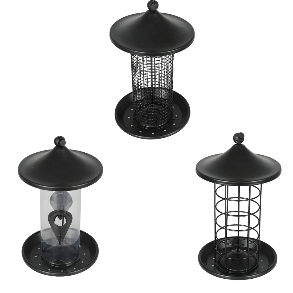 Pawz 3x Bird Feeder Hanging Wild Seed Container Hanger Stand Outdoor Garden