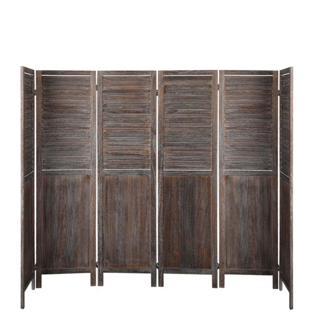Levede 6 Panel Partition Room Divider Folding Screen Privacy Stand Wood 170X240