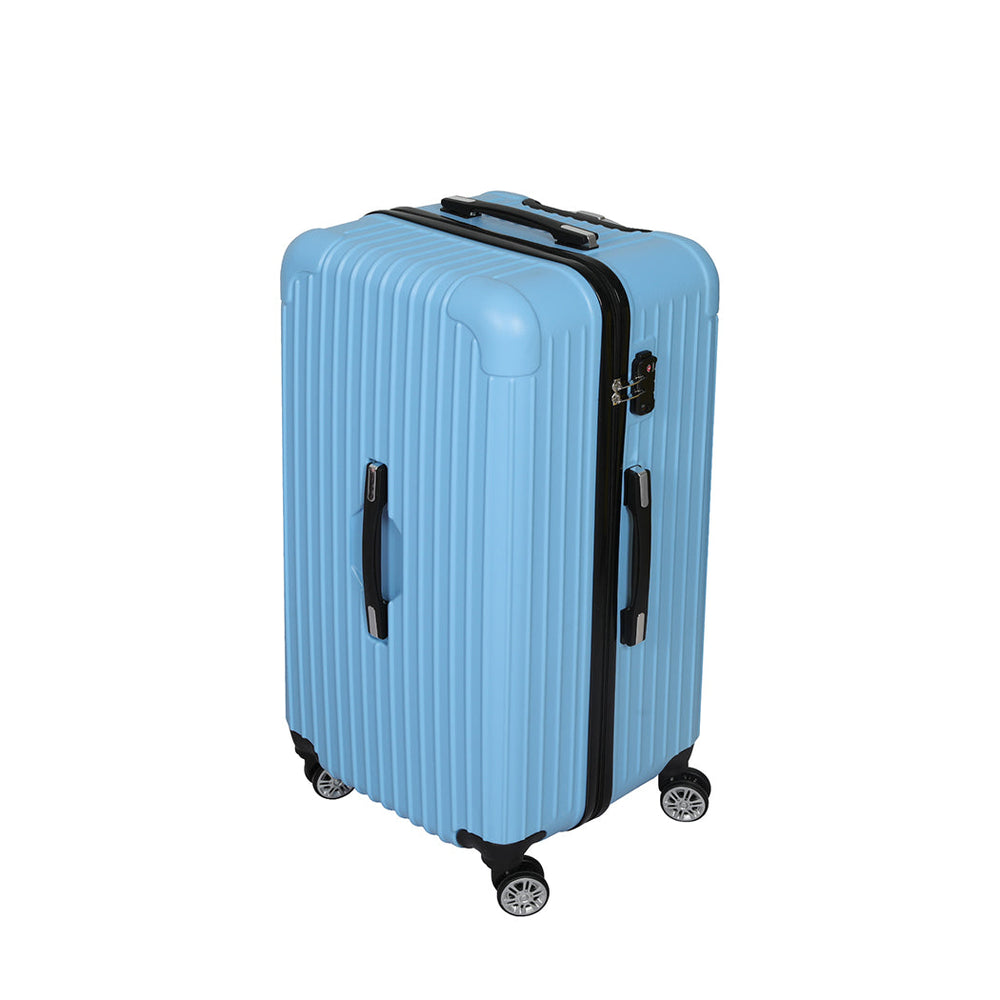 Slimbridge 30&quot; Trunk Luggage Travel Suitcase Travelling Large TSA 4 Wheels Blue