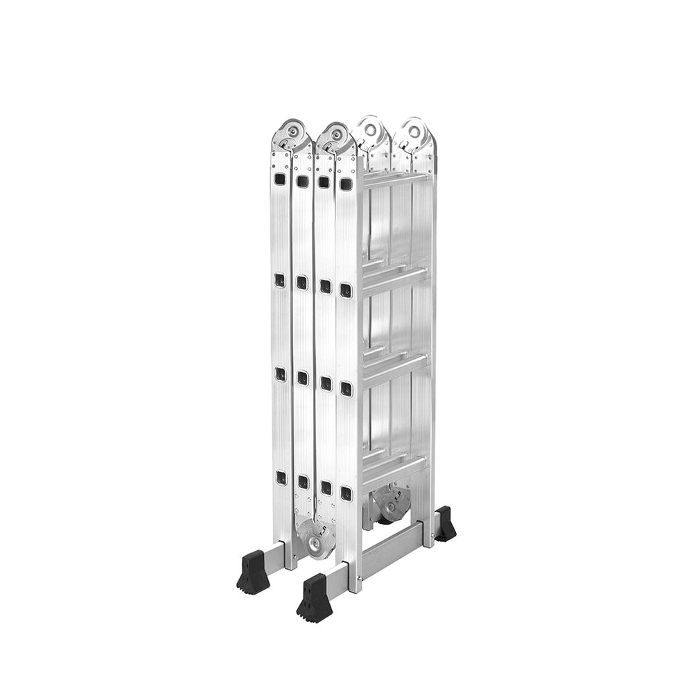 Traderight Multi Purpose Ladder Aluminium Folding Platform Extension Step 4.7M