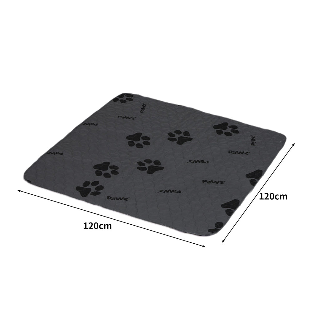 Pawz 2x Washable Dog Puppy Training Pad Pee Puppy Reusable Cushion Jumbo Grey