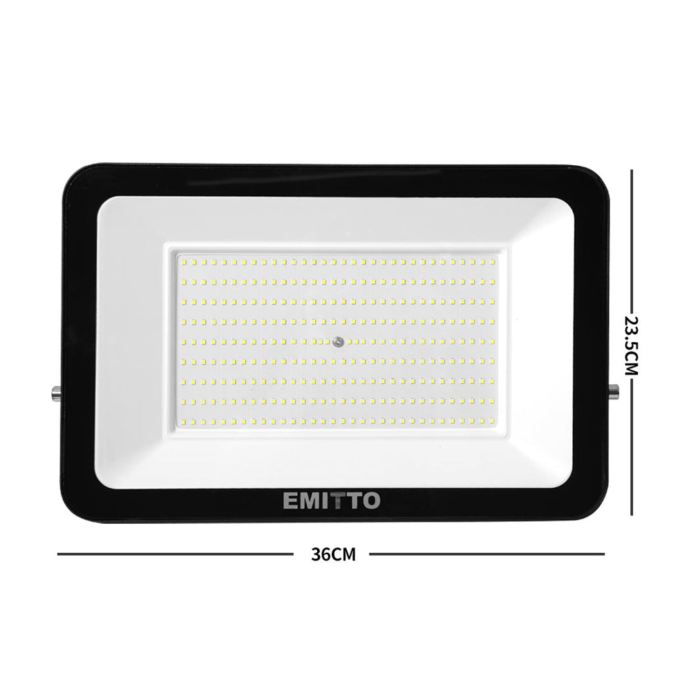 Emitto LED Flood Light 200W Outdoor Floodlights Lamp 220V-240V IP65 Cool White