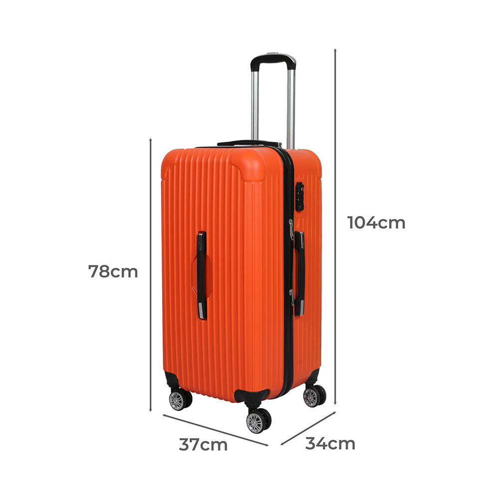 Slimbridge 30&quot;Trunk Luggage Travel Suitcase Travelling Large TSA 4 Wheels Orange