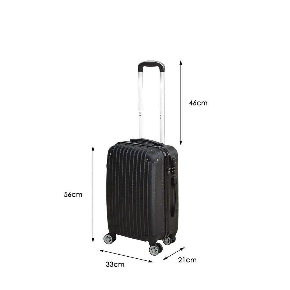 Slimbridge 20&quot; Luggage Suitcase Code Lock Hard Shell Travel Carry Bag Trolley