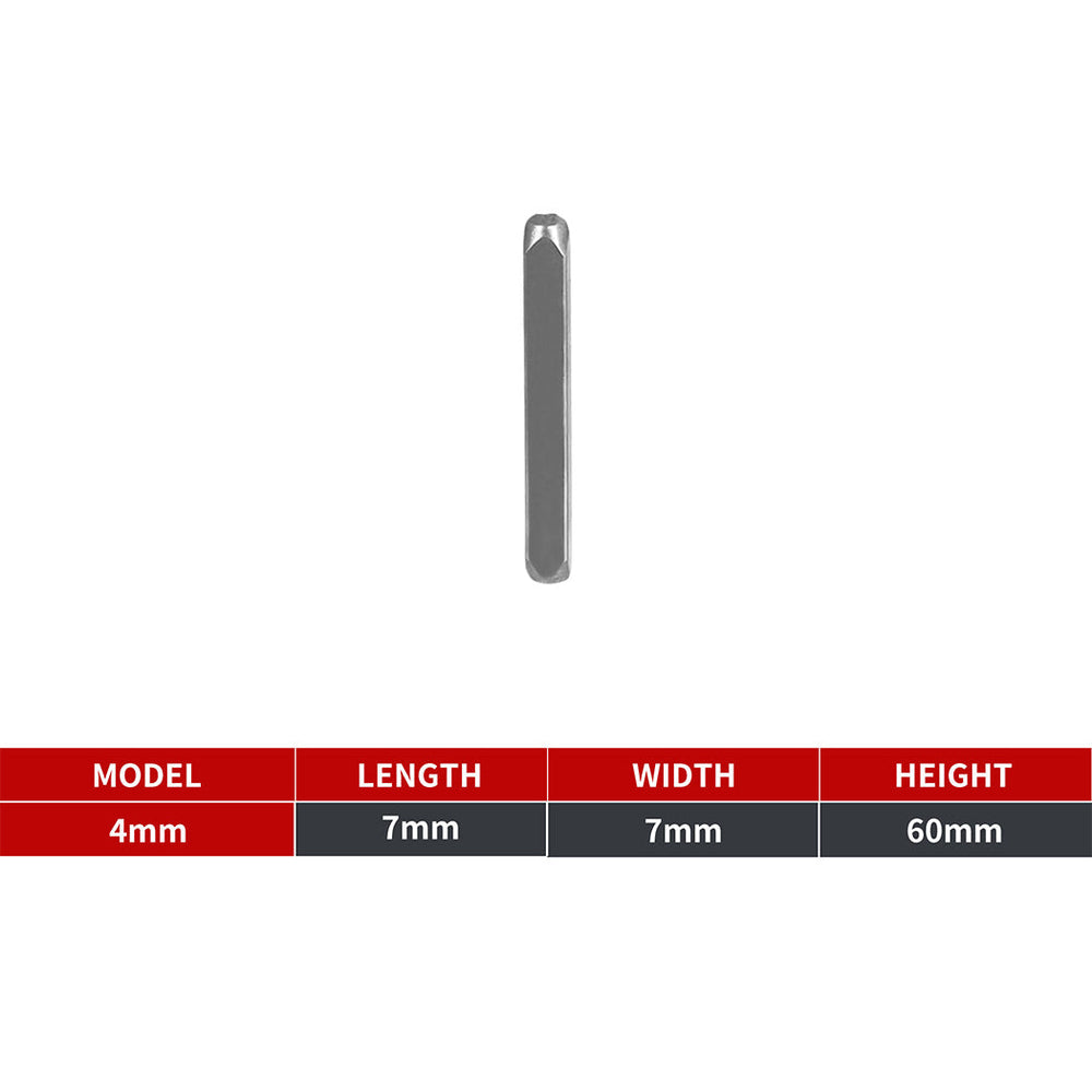 Traderight Letter &amp; Number Punch Stamps 4mm HRC60 Hardened Bearing Steel 36Pcs