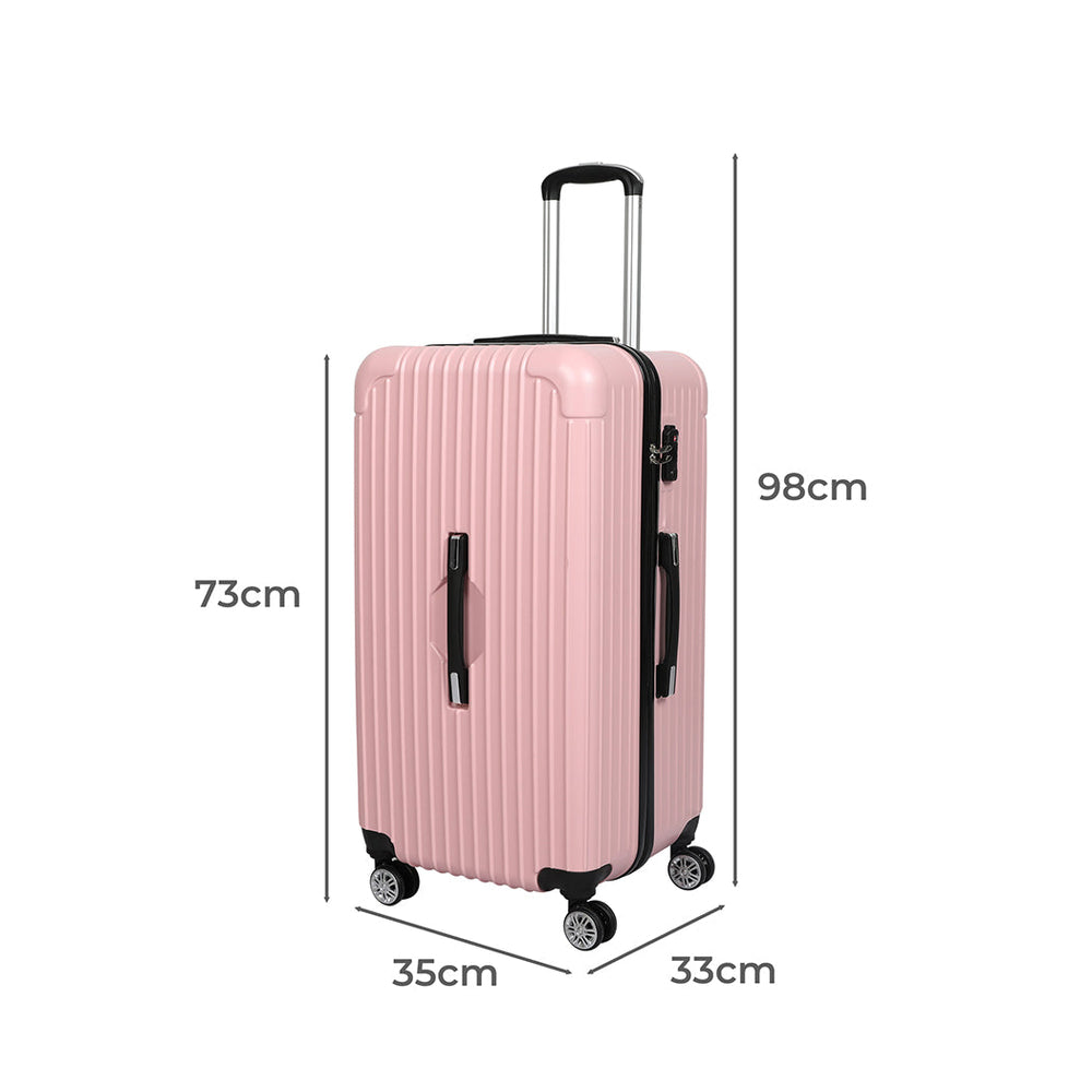 Slimbridge 28&quot; Trunk Luggage Travel Suitcase Travelling Large TSA 4 Wheels Pink