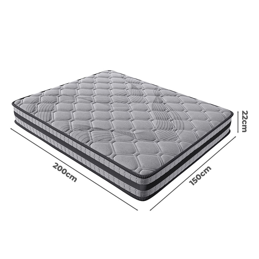 Lavio Bed Mattress Pocket Spring Memory Foam Mediun Firm 22cmThickness 200x150cm