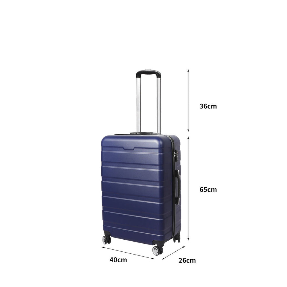 Slimbridge 24&quot;Luggage Case Suitcase Travel Packing TSA Lock Hard Shell Case Navy