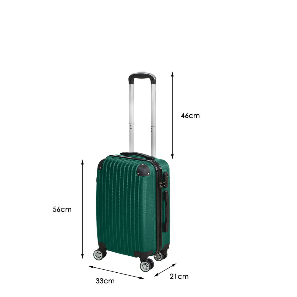 Slimbridge 20&quot; Luggage Suitcase Code Lock Hard Shell Travel Carry Bag Trolley