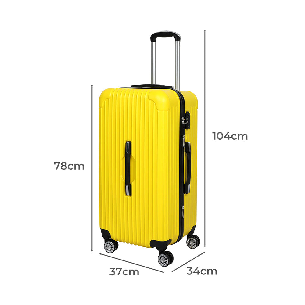 Slimbridge 30&quot;Trunk Luggage Travel Suitcase Travelling Large TSA 4 Wheels Yellow