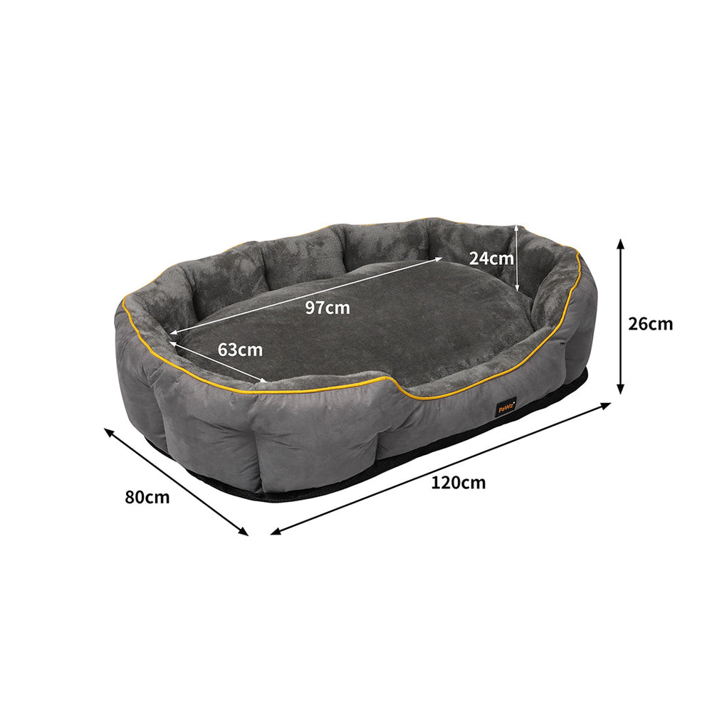 Pawz Electric Pet Heater Bed Heated Mat Cat Dog Heat Blanket Removable Cover XL