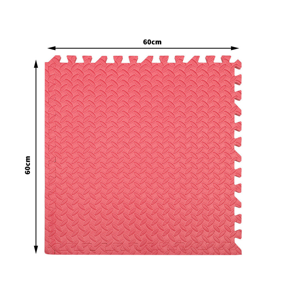 Bopeep EVA Foam Kids Play Mat Floor Kid Crawling Interlocking Home Red 60x60