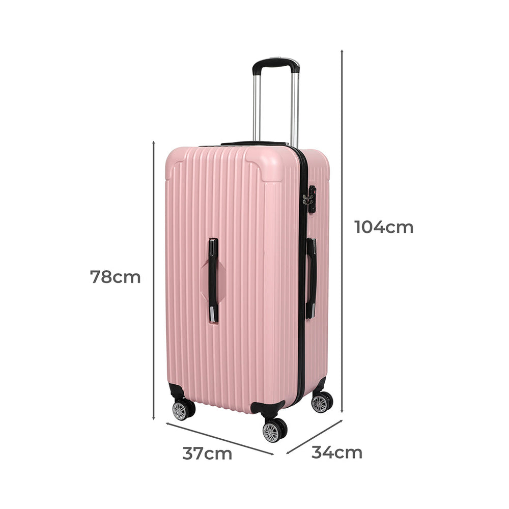 Slimbridge 30&quot; Trunk Luggage Travel Suitcase Travelling Large TSA 4 Wheels Pink