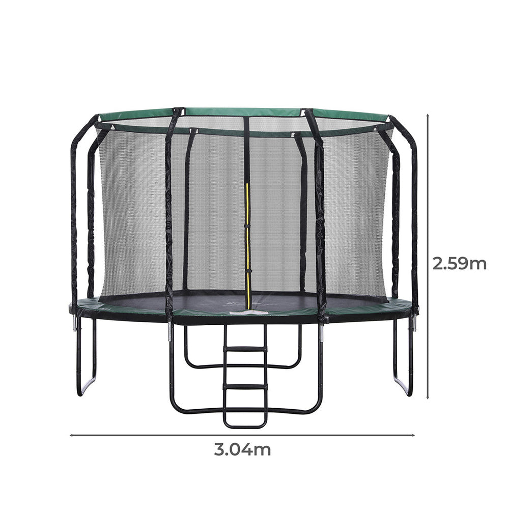 Centra Trampoline Round Trampolines Basketball set Safety Net Pad Mat 10FT