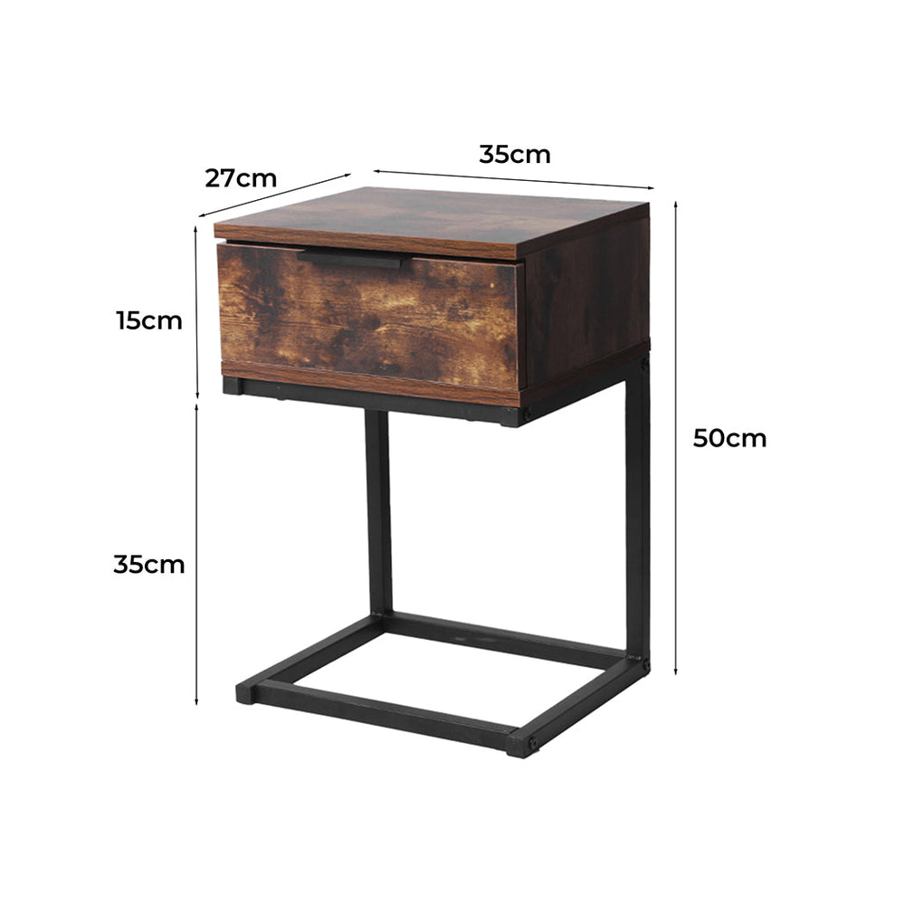 Levede Bedside Tables Side End Table Wood Nightstand Storage Drawers Cabinet