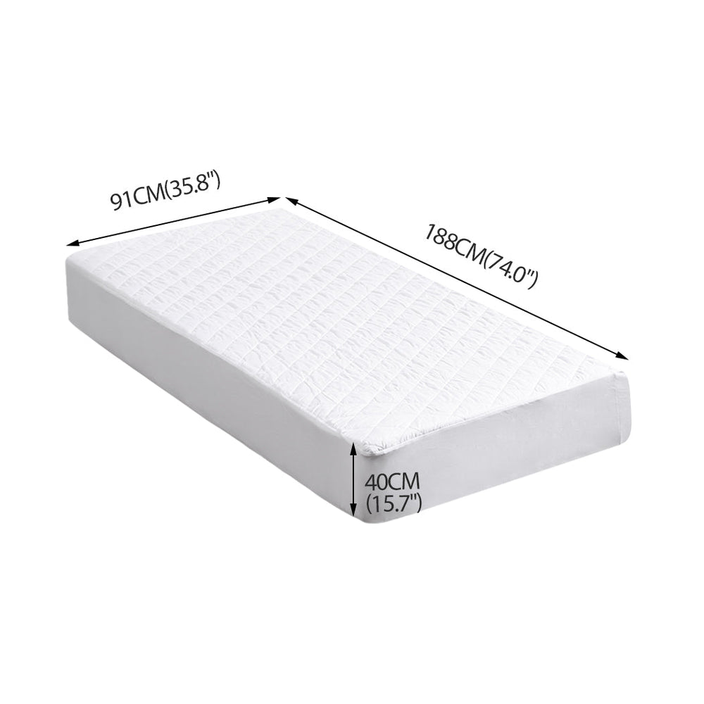 Dreamz Fully Fitted Waterproof Microfiber Mattress Protector in Single Size