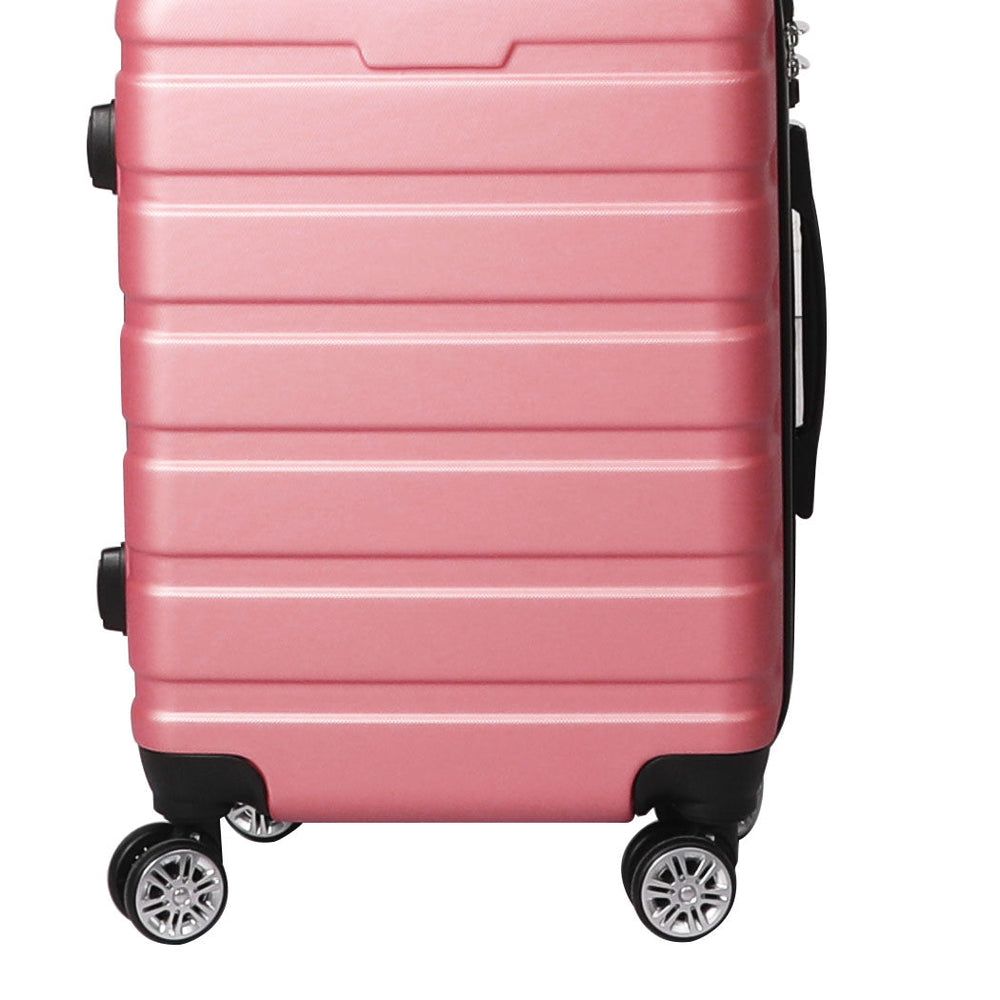 Slimbridge 24&quot;Luggage Case Suitcase Travel Packing TSA Lock Hard Shell Rose Gold