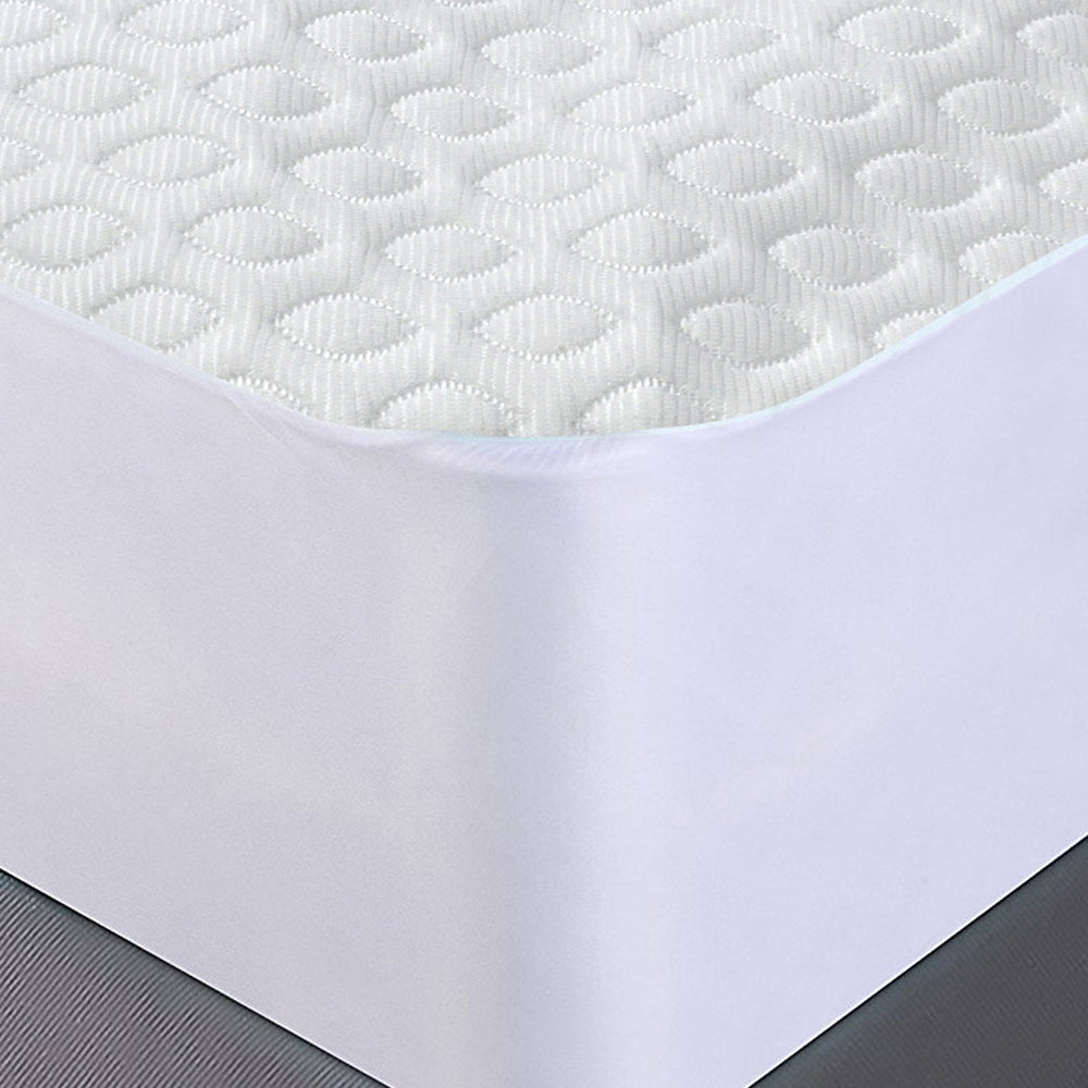 Dreamz Mattress Protector Topper Polyester Cool Cover Waterproof King Single