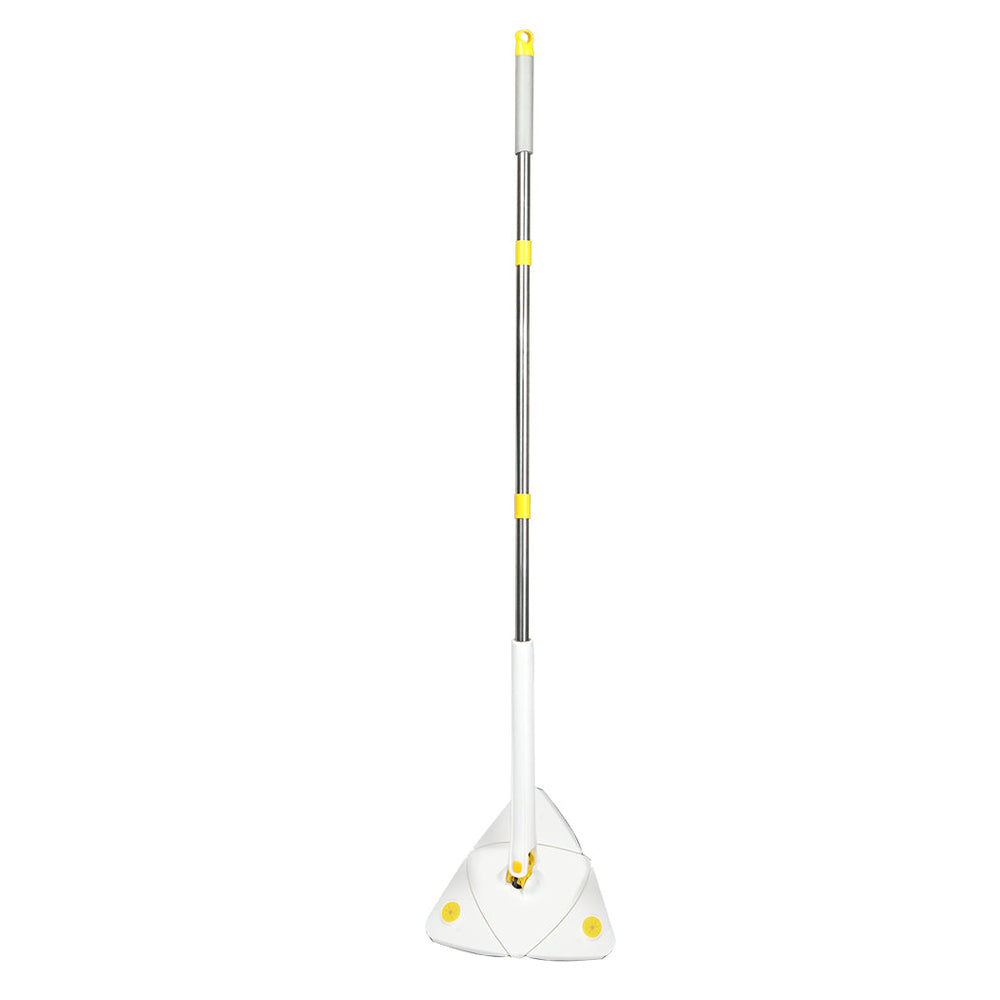 Cleanflo Spin Cleaning Mop 360o Rotatable Adjustable Multifunctional 5Pads White