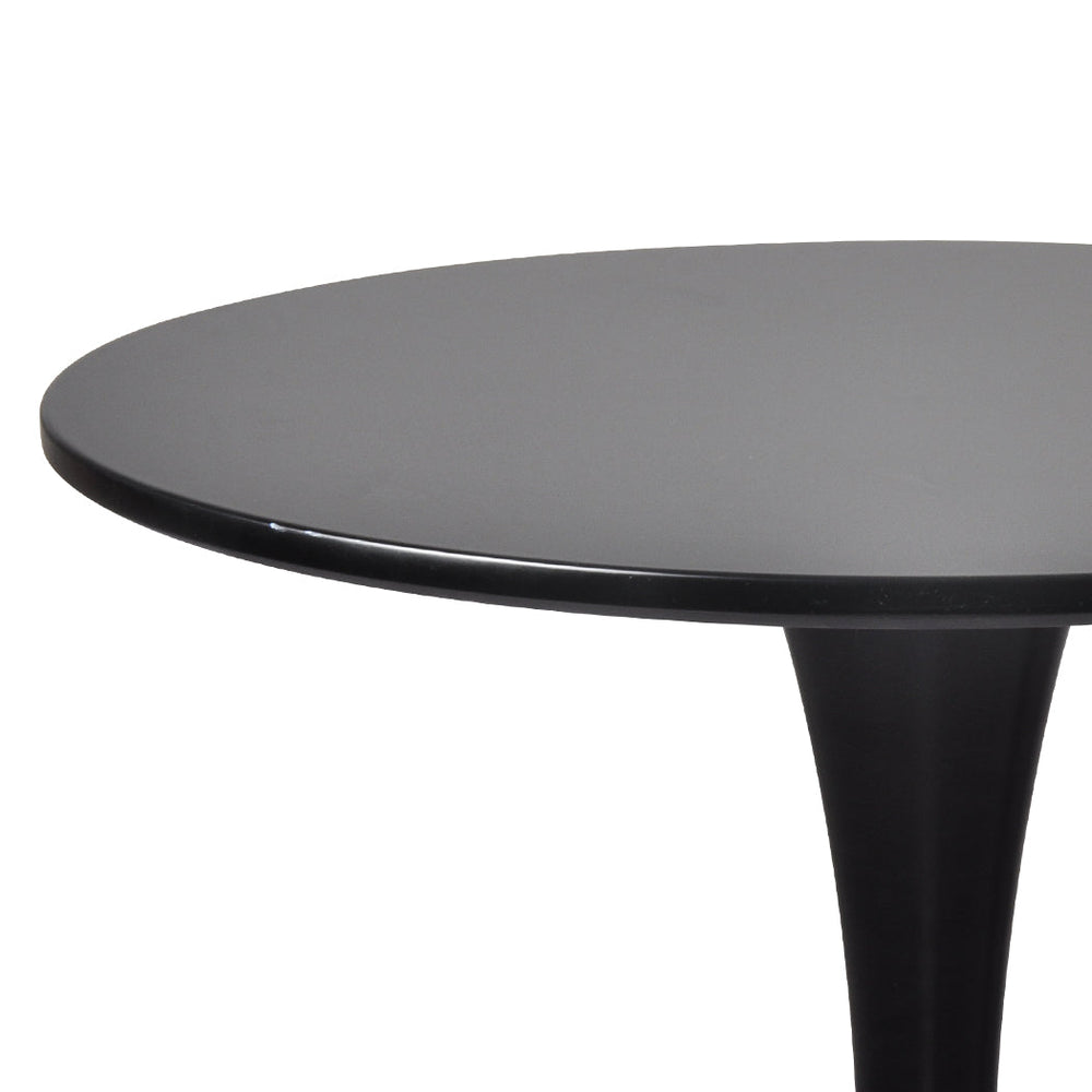 Levede 2x Round Bar Table Pub Tables Kitchen Marble Tulip Metal Base Black