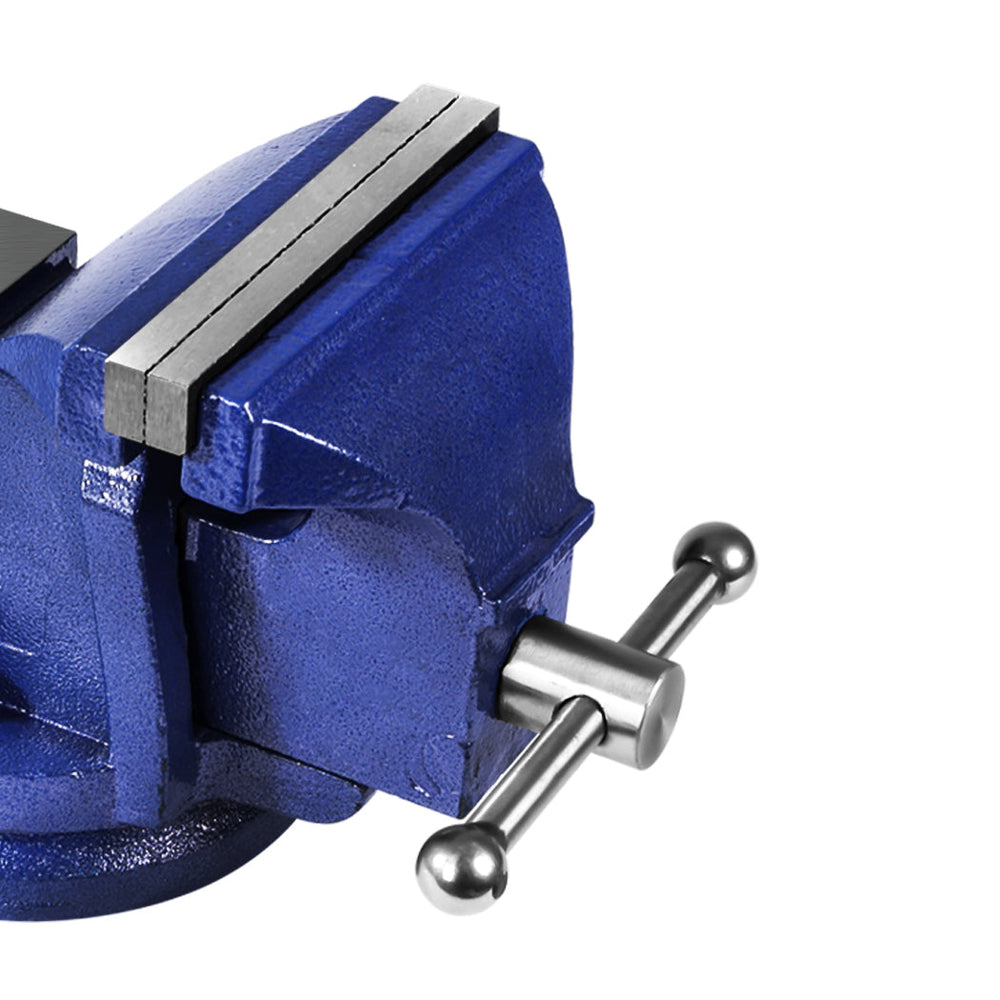 Traderight 4&quot; Bench Vice Clamp Workbench Vise Anvil Swivel Base Jaw Grip 100mm